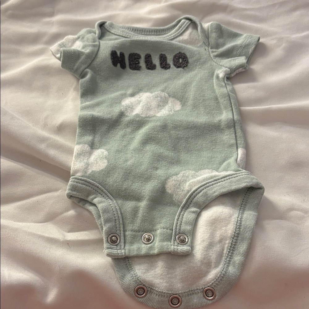Carter's Cloud Print Baby Bodysuit preemie